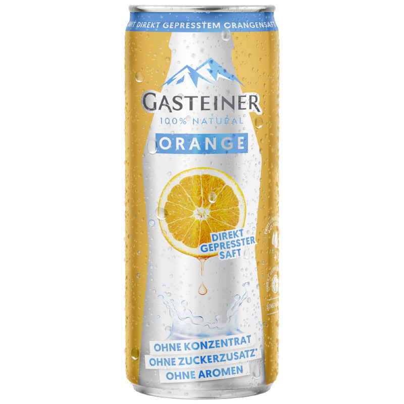 Gasteiner Orange 0,33 l Dose Einwegpfand